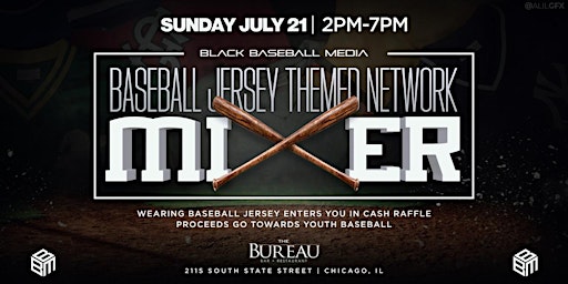Hauptbild für Black Baseball Media: Baseball Jersey Themed Network Mixer
