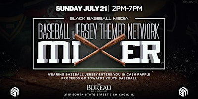 Primaire afbeelding van Black Baseball Media: Baseball Jersey Themed Network Mixer