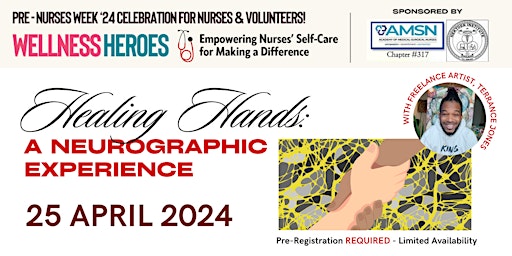 Imagem principal do evento Healing Hands: A Neurographic Experience with Artist Terrance Jones