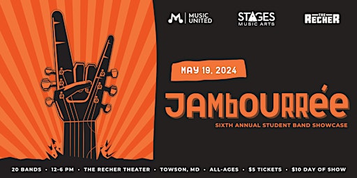 Imagem principal de 2024 JamBourrée: Stages Music Arts Sixth Annual Spring Student Showcase