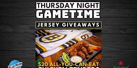 Thursday Night Jersey Giveaway and All-You-Can-Eat Chicken Tenders