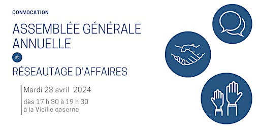 Primaire afbeelding van Assemblée générale annuelle + Réseautage d'affaires