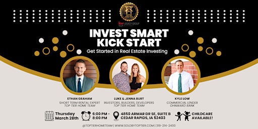 Primaire afbeelding van Invest Smart Kick Start: How to Get Started in Real Estate Investing