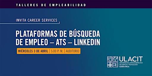 Primaire afbeelding van Taller de Empleabilidad: Plataformas de búsqueda de empleo – ATS – LinkedIn