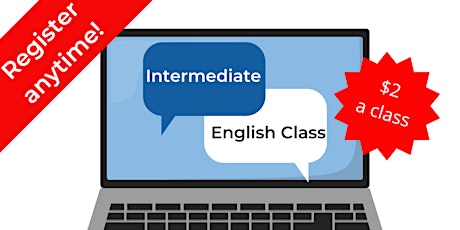 Online Intermediate English Class primary image