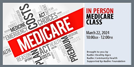 IN PERSON Medicare Class - March 22 primary image
