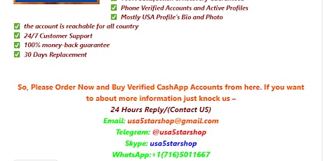 Buy Verified CashApp Accounts