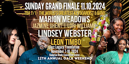 Lindsey Webster | Marion Meadows | Jazmin Ghent | Lori Williams and MORE!