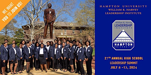 William R. Harvey Leadership Institute - High School Leadership Summit primary image