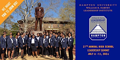 Imagem principal do evento William R. Harvey Leadership Institute - High School Leadership Summit