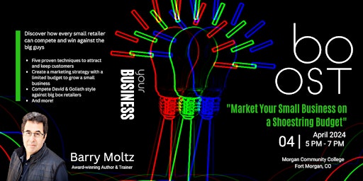 Imagem principal do evento Boost Your Business with Barry Moltz - Market your small business
