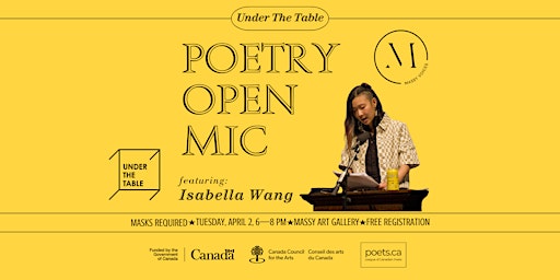 Primaire afbeelding van Under the Table: Poetry Open Mic (April 2024)