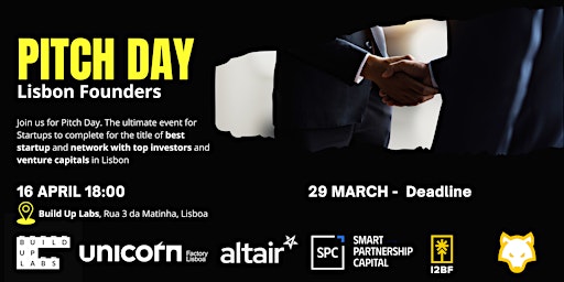 Pitch Day Lisbon Founders  primärbild