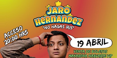 Imagem principal do evento Jaro Hernández | Comedia | CDMX