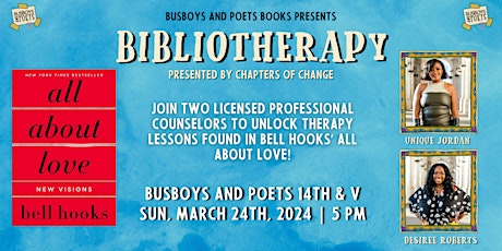 Bibliotherapy - All About Love | A Busboys and Poets Books Presentation primary image