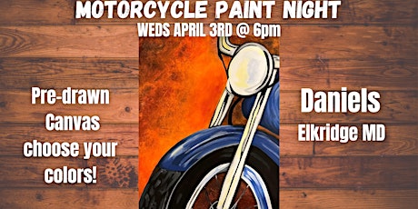 Motorcycle Paint Night  at Daniels with  Maryland Craft Parties