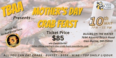 Primaire afbeelding van TBAA Mother's Day Crab Feast