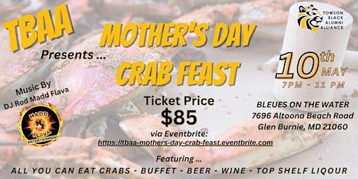 Imagen principal de TBAA Mother's Day Crab Feast