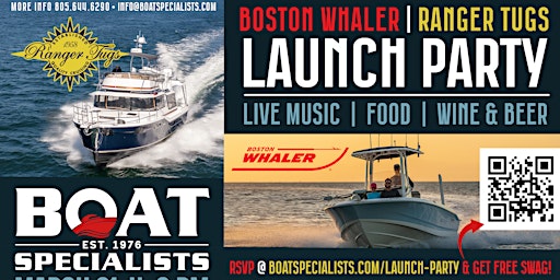 Ranger Tugs & Boston Whaler Launch Party &  Happy Hour primary image