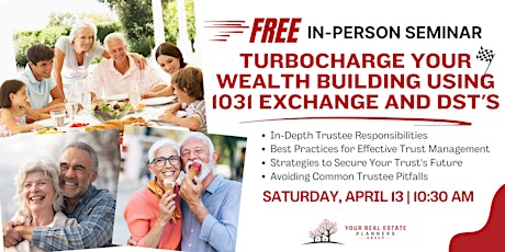 Turbocharge Your Wealth Building Using 1031 Exchange and DST's primary image