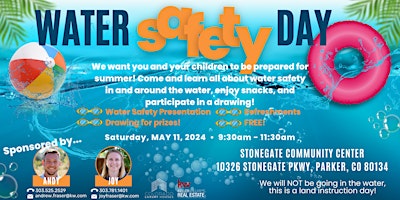 Imagen principal de Water Safety Day @ Stonegate, CO South Pool