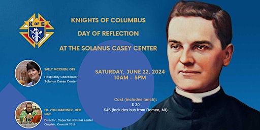 Imagem principal do evento Knights of Columbus - Day of Reflection