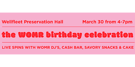 WOMR Birthday Party