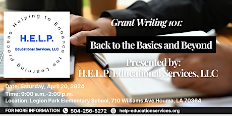 Grant Writing 101: Back to the Basics and Beyond