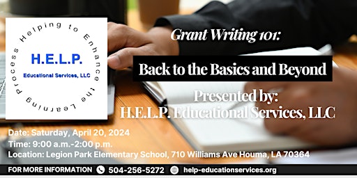 Primaire afbeelding van Grant Writing 101: Back to the Basics and Beyond