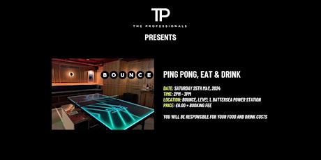 The Professionals Ping Pong, Food & Drinks Social