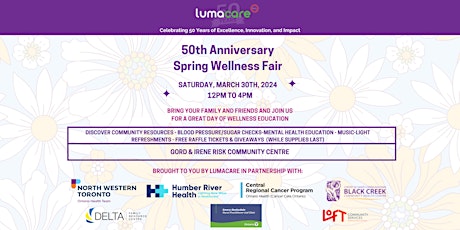 Lumacare 50th Anniversary Spring Wellness Fair primary image