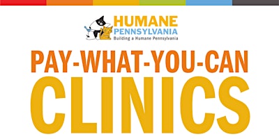 Imagem principal do evento Humane Pennsylvania Healthy Pets Vaccine and Microchip Clinic 4/24/24