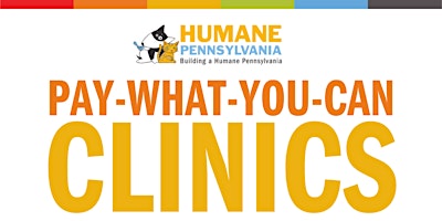 Humane Pennsylvania Healthy Pets Vaccine and Microchip Clinic 4/10/24 primary image