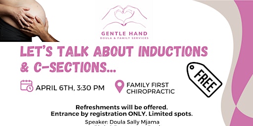 Imagem principal do evento Let's Talk Inductions and C-sections...