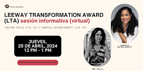 Image principale de 4/25 Transformation Award – sesión informativa (virtual)