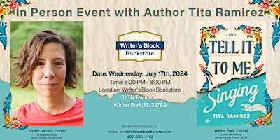 Primaire afbeelding van In Person Event with Author Tita Ramirez