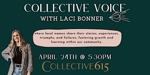 Imagem principal do evento Collective Voice: Lived Experience with Laci Bonner