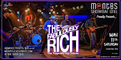 Primaire afbeelding van THE FABULOUSLY RICH - A Tribute to The Tragically Hip