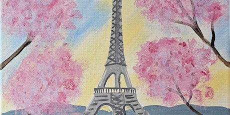 Cafe des Artistes (paint class)  Fundraiser at Roy C Ketcham - French Honor