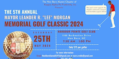 Imagem principal do evento The 5th Annual Leander R. "Lee" Morgan Memorial Golf Classic!! 2024!