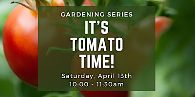 Imagem principal de Gardening Series: It's Tomato Time!