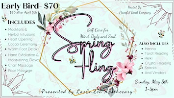 Spring Fling: Self Care for the Mind, Body & Soul primary image