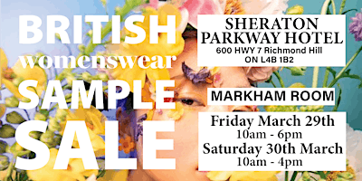 Imagem principal de British fashion sample Sale