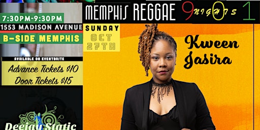 Image principale de Memphis Reggae Nights feat. Kween Jasira and DJ Static