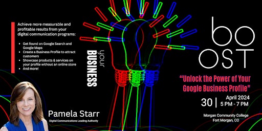 Primaire afbeelding van Boost Your Business with Pamela Starr - Power of Google Business Profiles