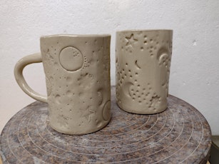 Matariki Mug| Handbuilding Pottery Workshop w/ Siriporn Falcon-Grey