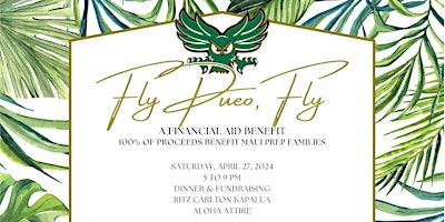 Imagem principal do evento Fly Pueo, Fly - A Financial Aid Benefit