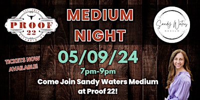 Imagem principal do evento Medium Night at Proof 22