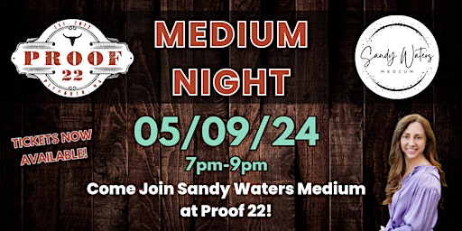 Imagem principal do evento Medium Night at Proof 22
