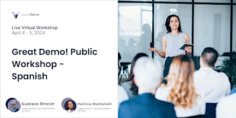 Great Demo! Virtual Public Workshop in Spanish